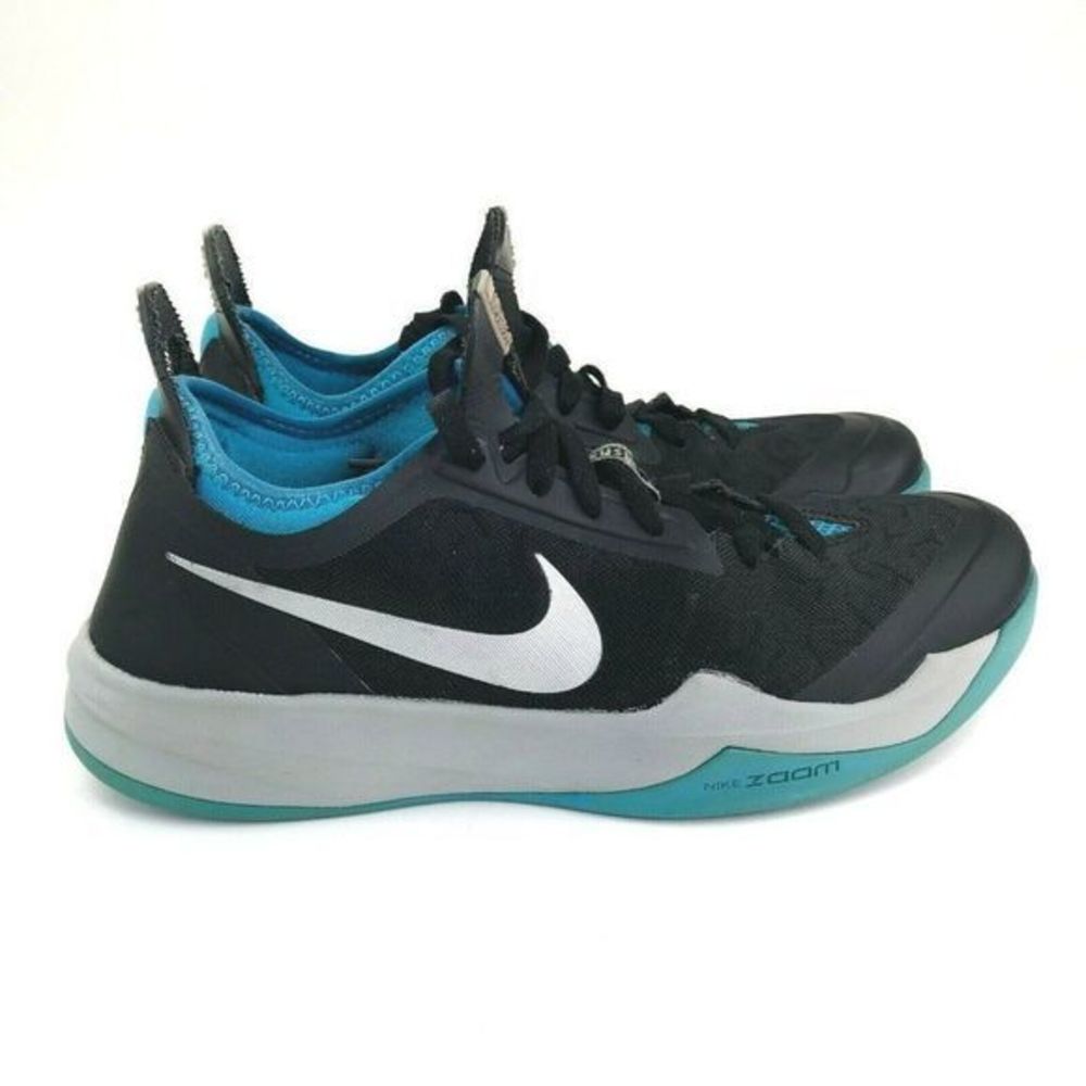 Nike Zoom Crusader Youth Size 7 Sneakers Black Low Top Basketball 630909-002